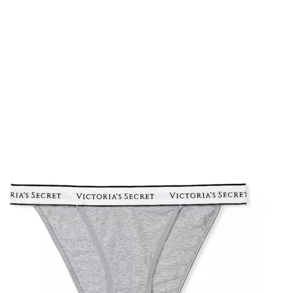 New in package Victoria Secret panty 
Grey size small 
Logo Cotton Tanga Panty - Picture 3 of 5